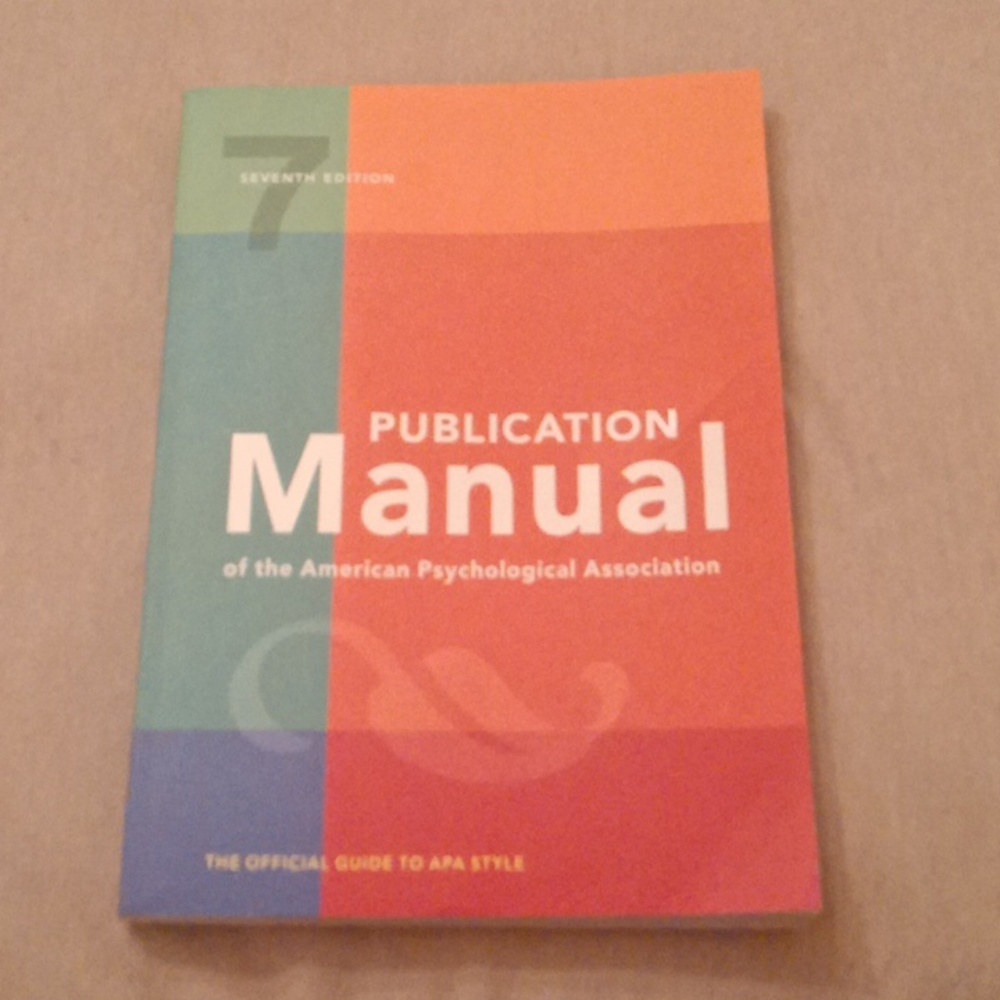 Publication Manual APA 7th Seventh Edition